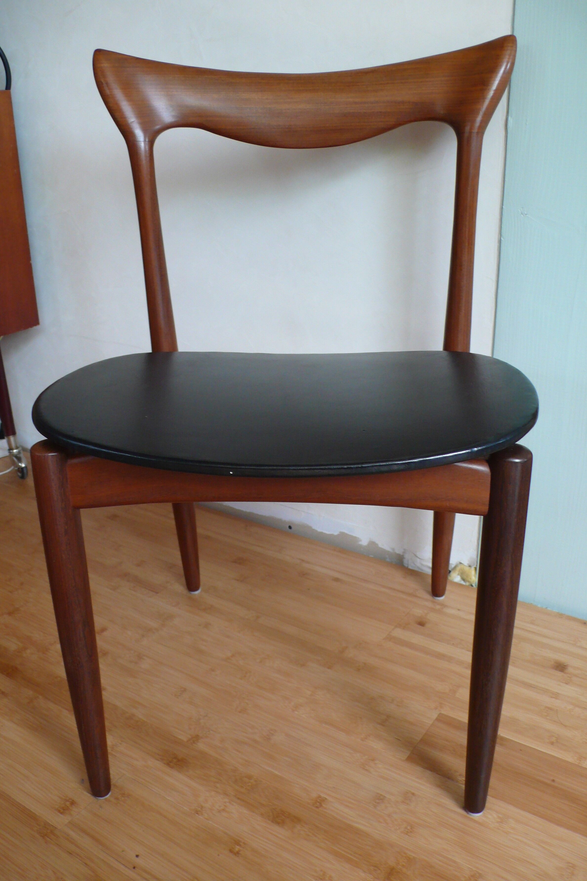 Pair of chairs scandinavian Henry Walter Klein for Bramin