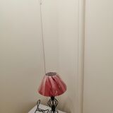 Art deco wrought iron floor lamp