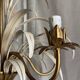 Lustre Leaves and Flowers lacquered and gilded Vintage 1960