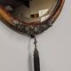 Art Deco Flamed Mahogany Oval Mirror Circa 1910