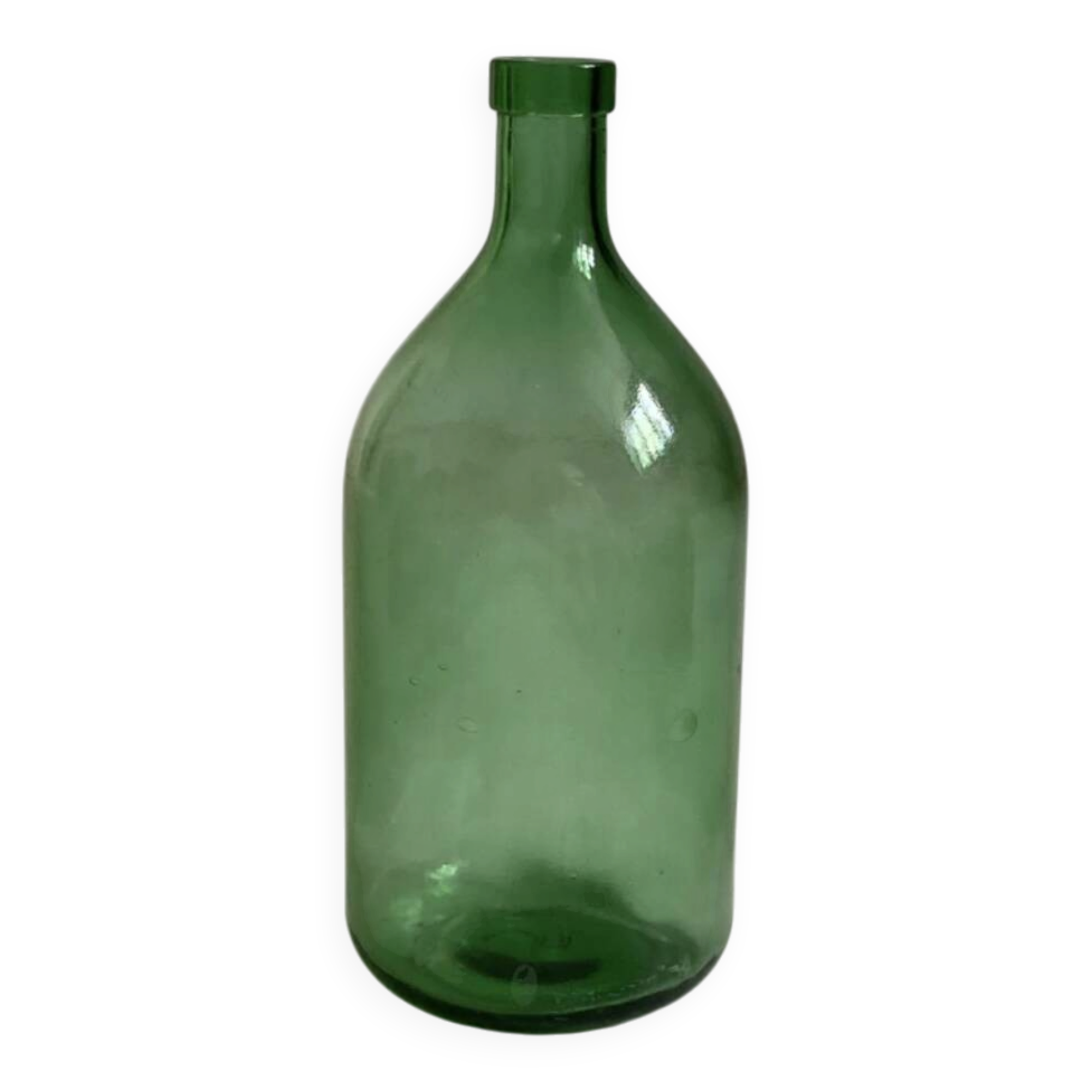 Dame jeanne vase vintage vert 5 litres