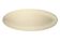 Cream oval decorative plate in Gien earthenware, 1970s, Made in France.