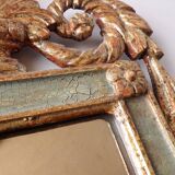 Hand carved wooden mirror