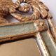 Hand carved wooden mirror