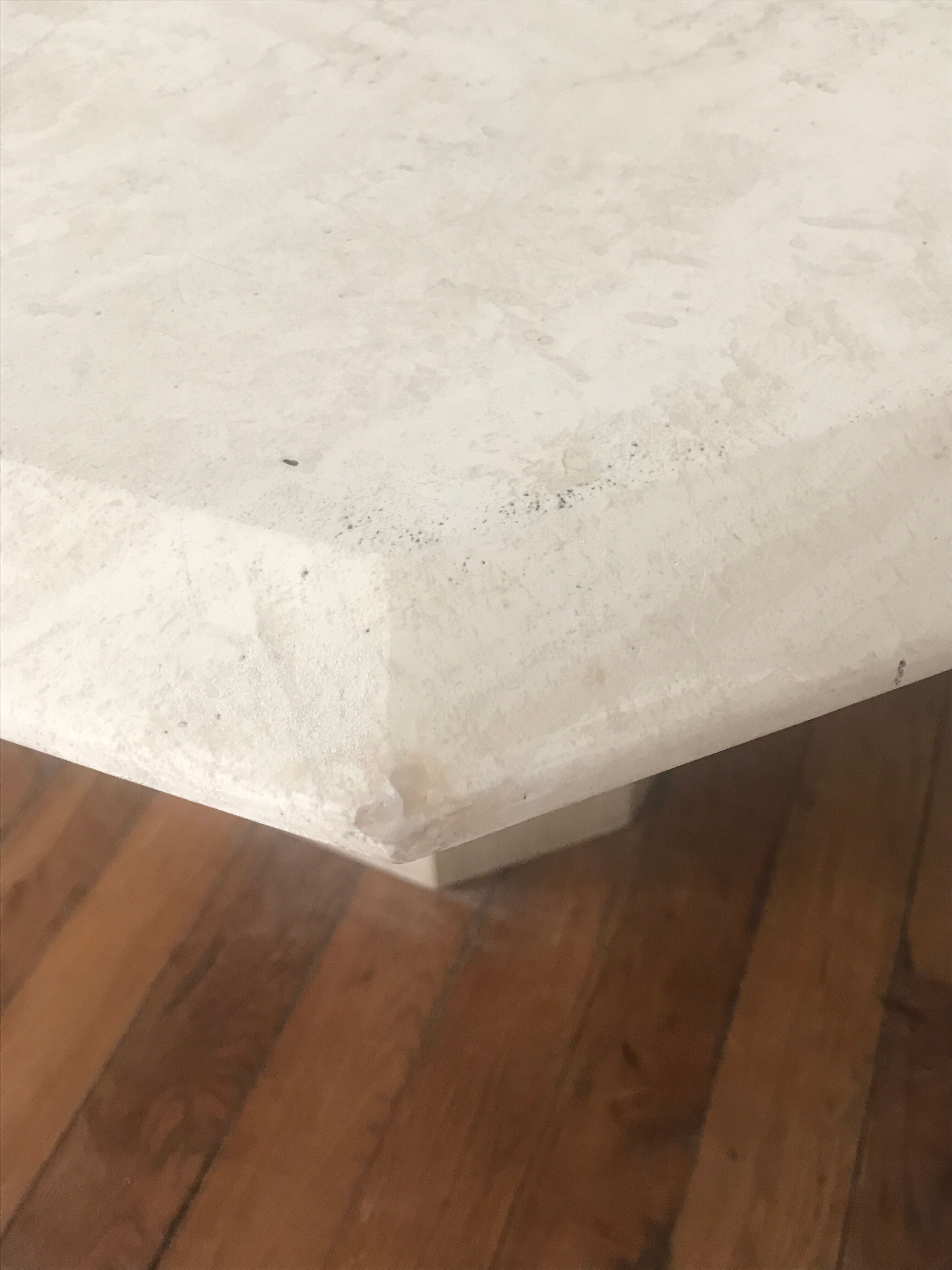 Travertine dining table