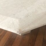 Travertine dining table