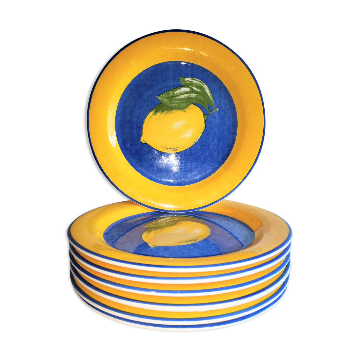 Service flat plates Quadrifoglio Lemon