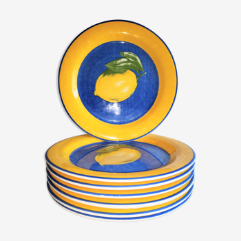 Service flat plates Quadrifoglio Lemon