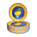 Service flat plates Quadrifoglio Lemon