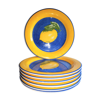 Service flat plates Quadrifoglio Lemon