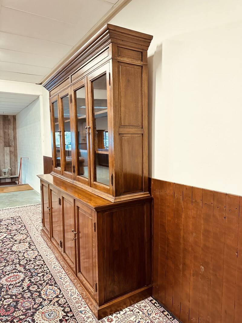 Eichholtz oak library cabinet