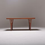 Scandinavian coffee table Trioh in teak