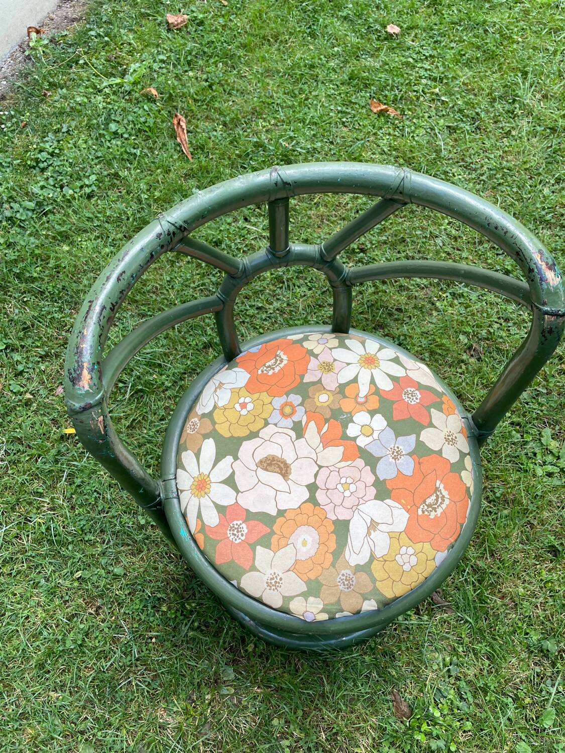 Pair of rattan armchairs