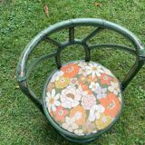 Pair of rattan armchairs