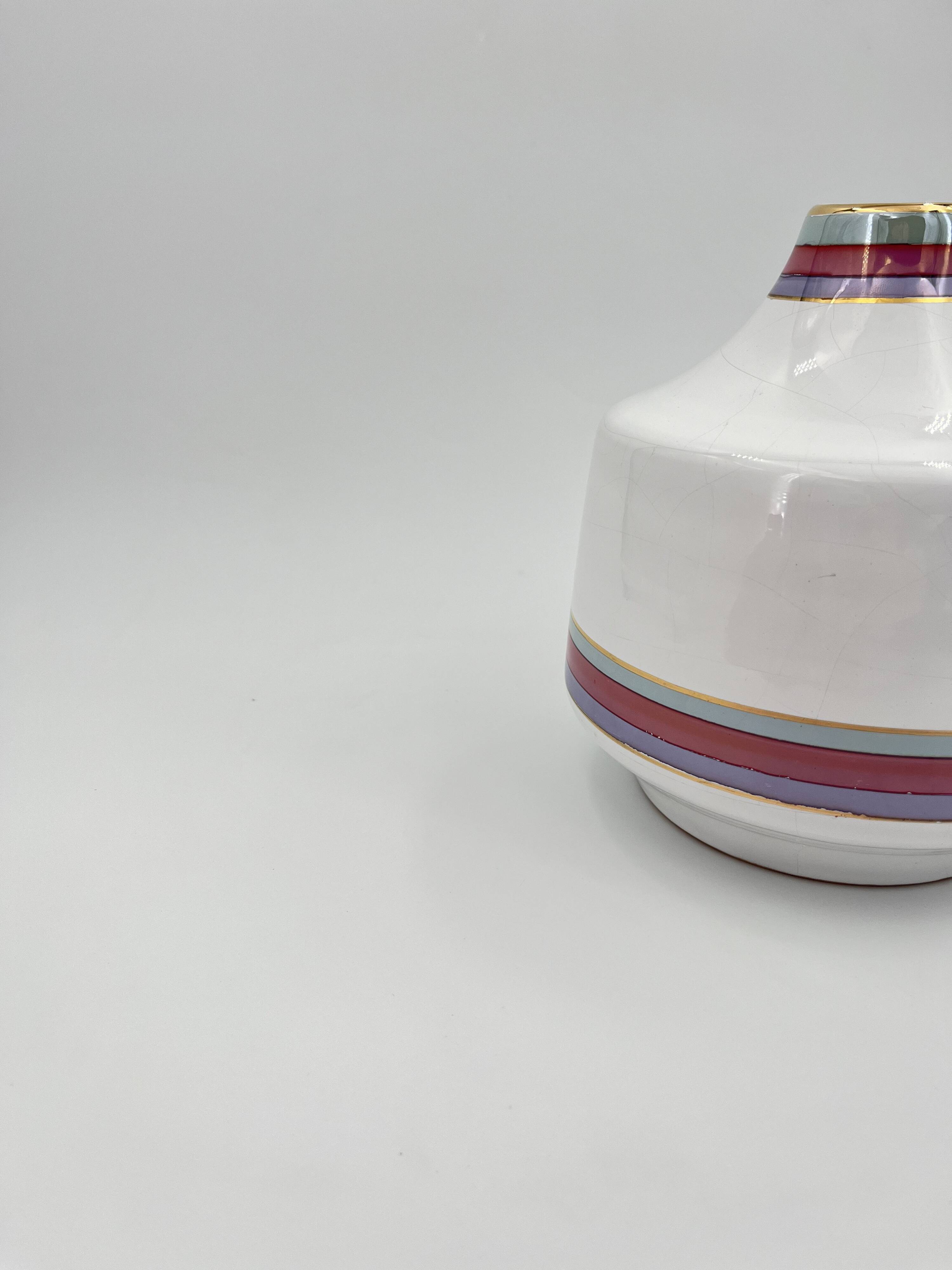 Vintage Deruta Ceramic Vase by Nazareno Picchiotti, Italy, 1970s