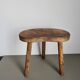 Vintage French Wooden Tripod Stool