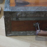Painter's case in walnut and metal early XX