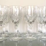 Set of 12 vintage wine glasses 1960