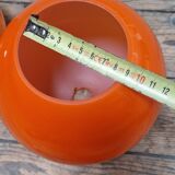 Vintage orange glass lampshade