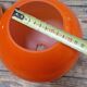 Vintage orange glass lampshade