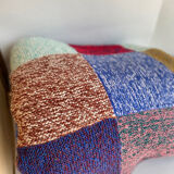 Wool patchwork blanket
