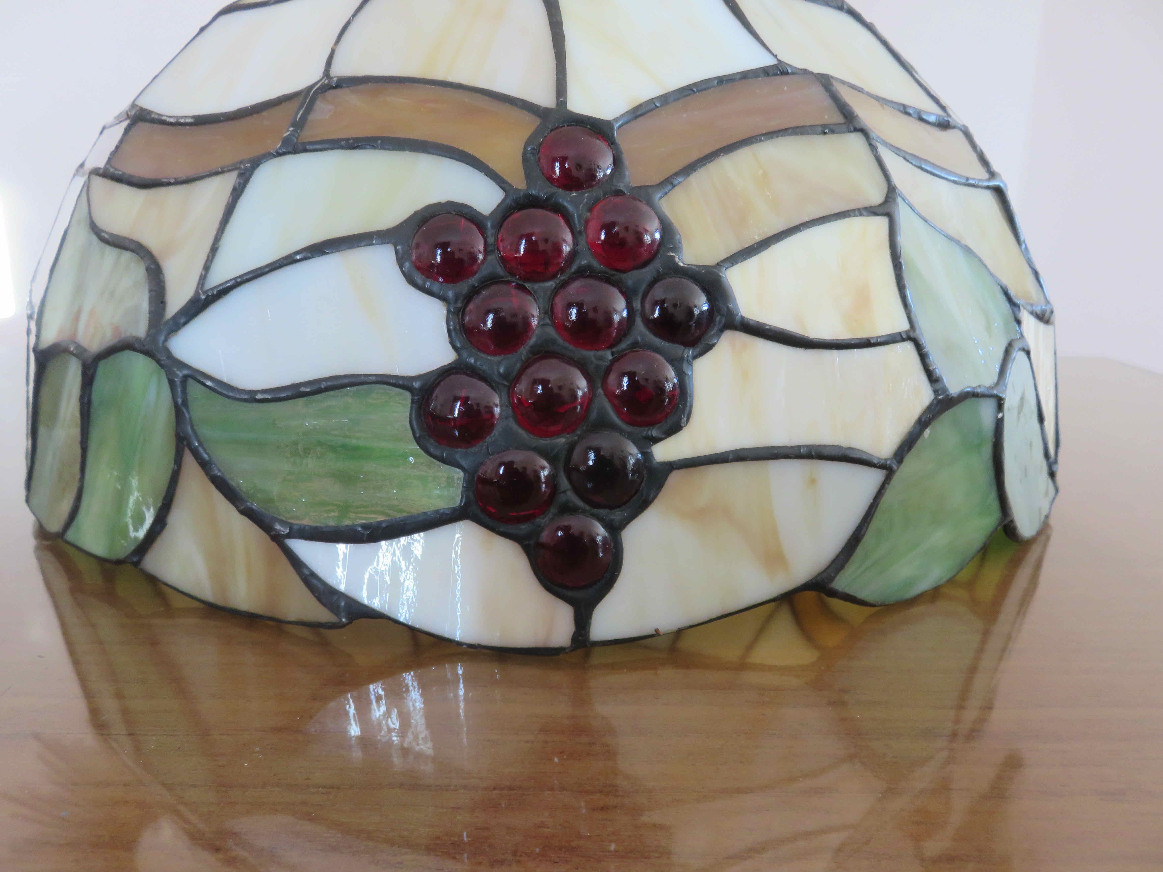 Art deco pendant lamp in glass paste 70s