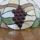 Art deco pendant lamp in glass paste 70s