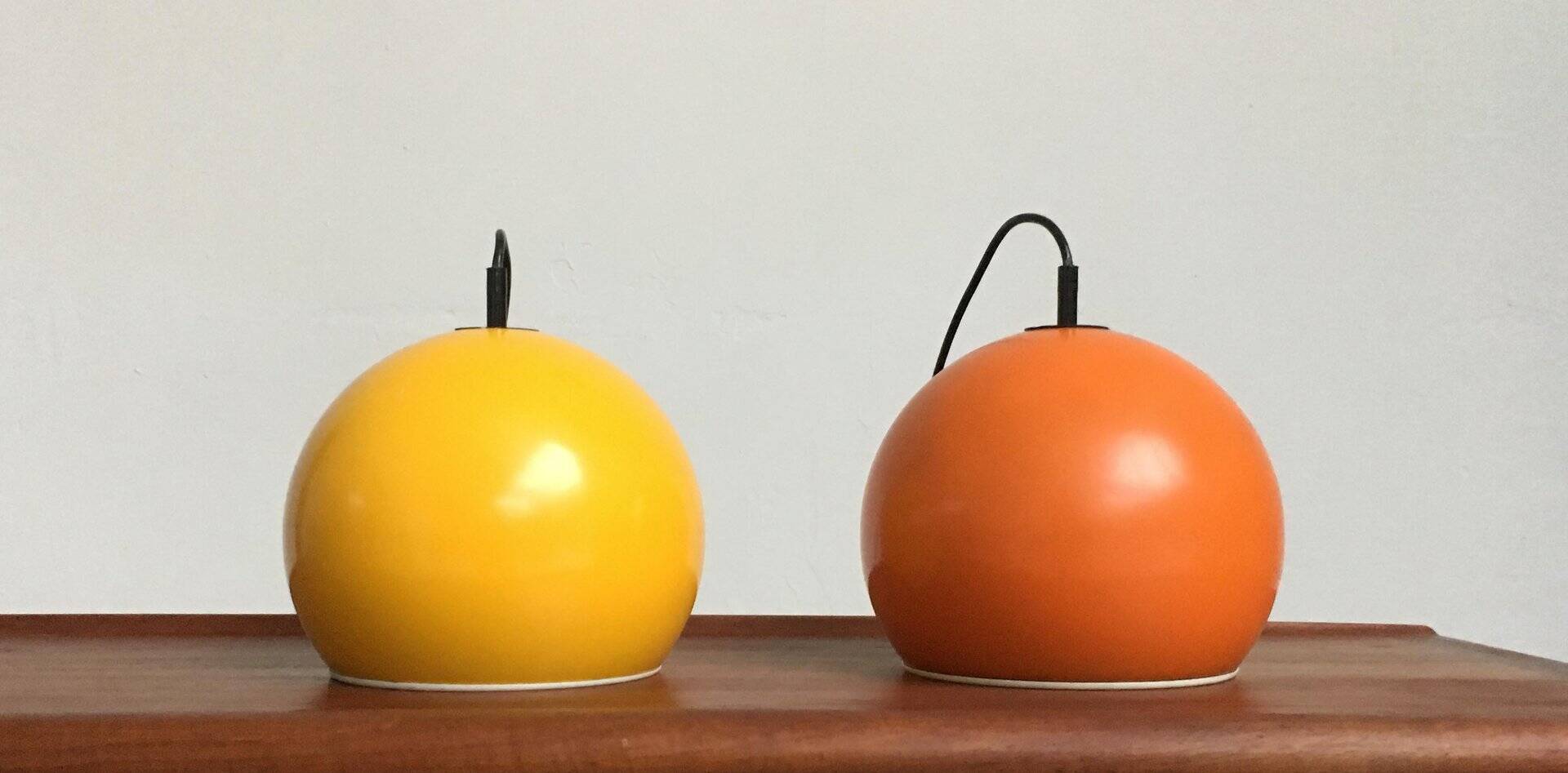 Mid-century space age lustre, set of 2