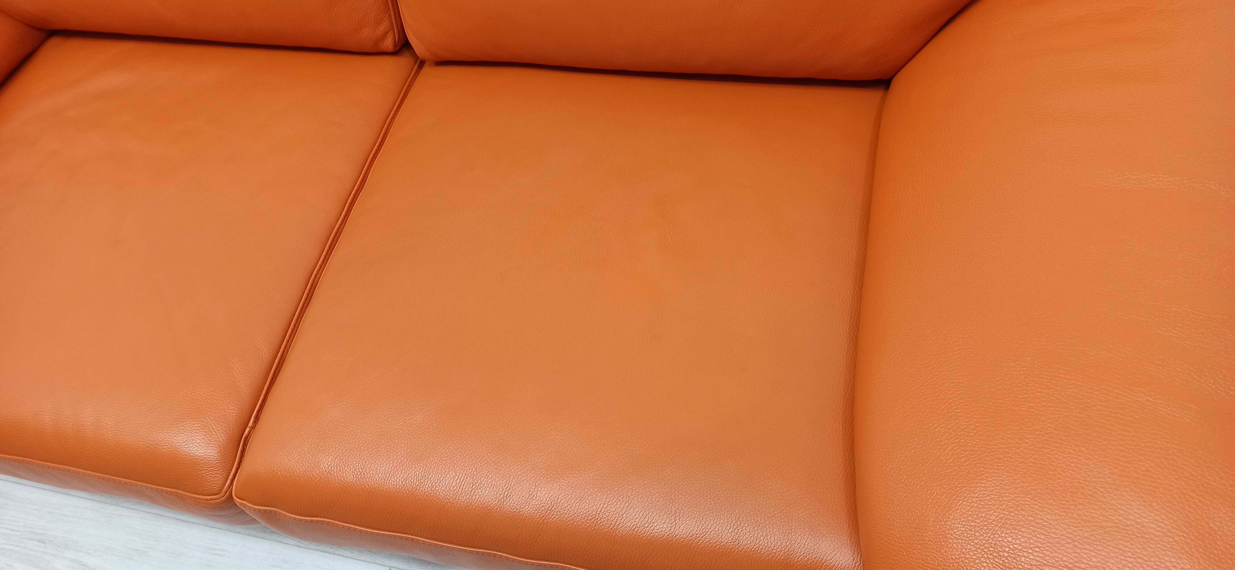 Leather sofa Willi Schillig 90s