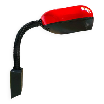 Futurist retro red plug in wall lamp