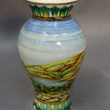 Oriental earthenware vase