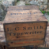 Smith-Corona wooden crate