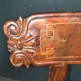 Series of 4 mahogany chairs