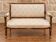 Mahogany and gilded bronze bench – Empire style – 19th century