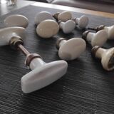 Porcelain handles - Set of 4