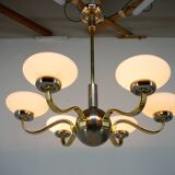 Large Art Deco Chandelier, 1930s, Restored