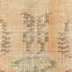 Orange vintage turkish rug, 6x9 feet vintage pastel orange carpet