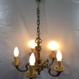 5-light bronze chandelier