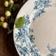 Antique round ironstone dish - Pompadour de Choisy le roi