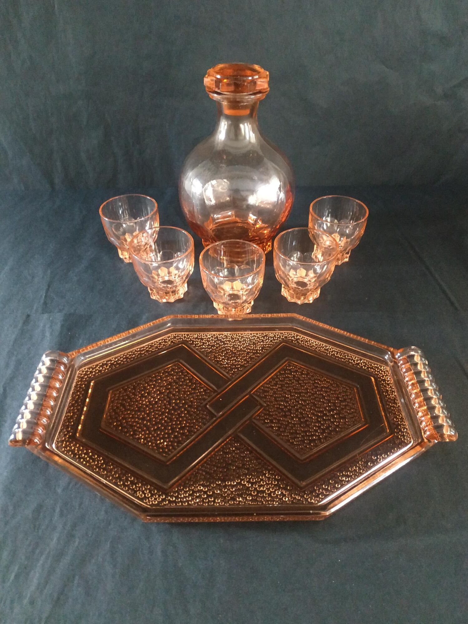 Glass liquor service year 50