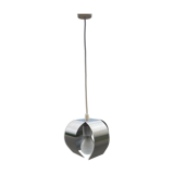 Small chrome metal ceiling lamp