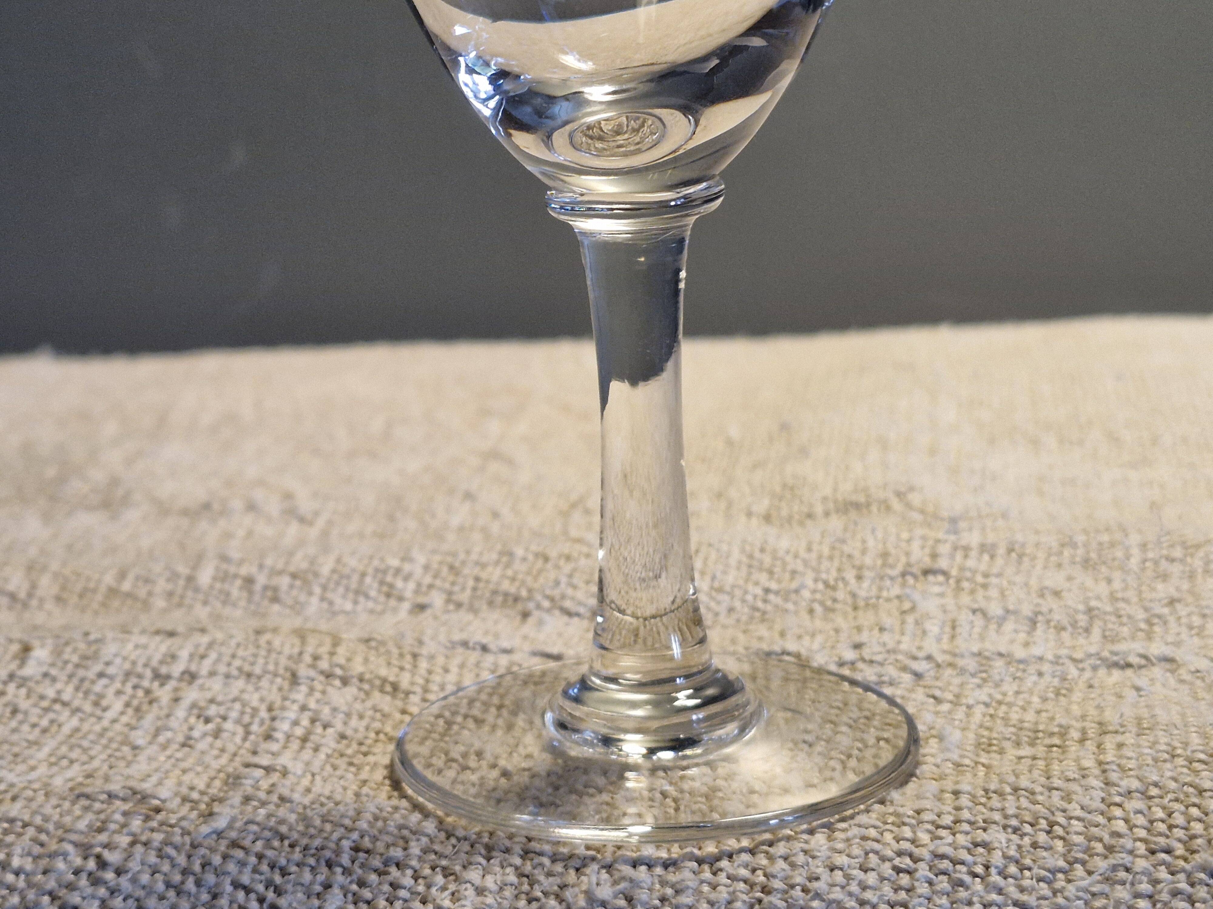 Baccarat 10 small antique glasses for white wine/port