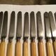 Lot de 10 couteaux lame en acier fromage et dessert