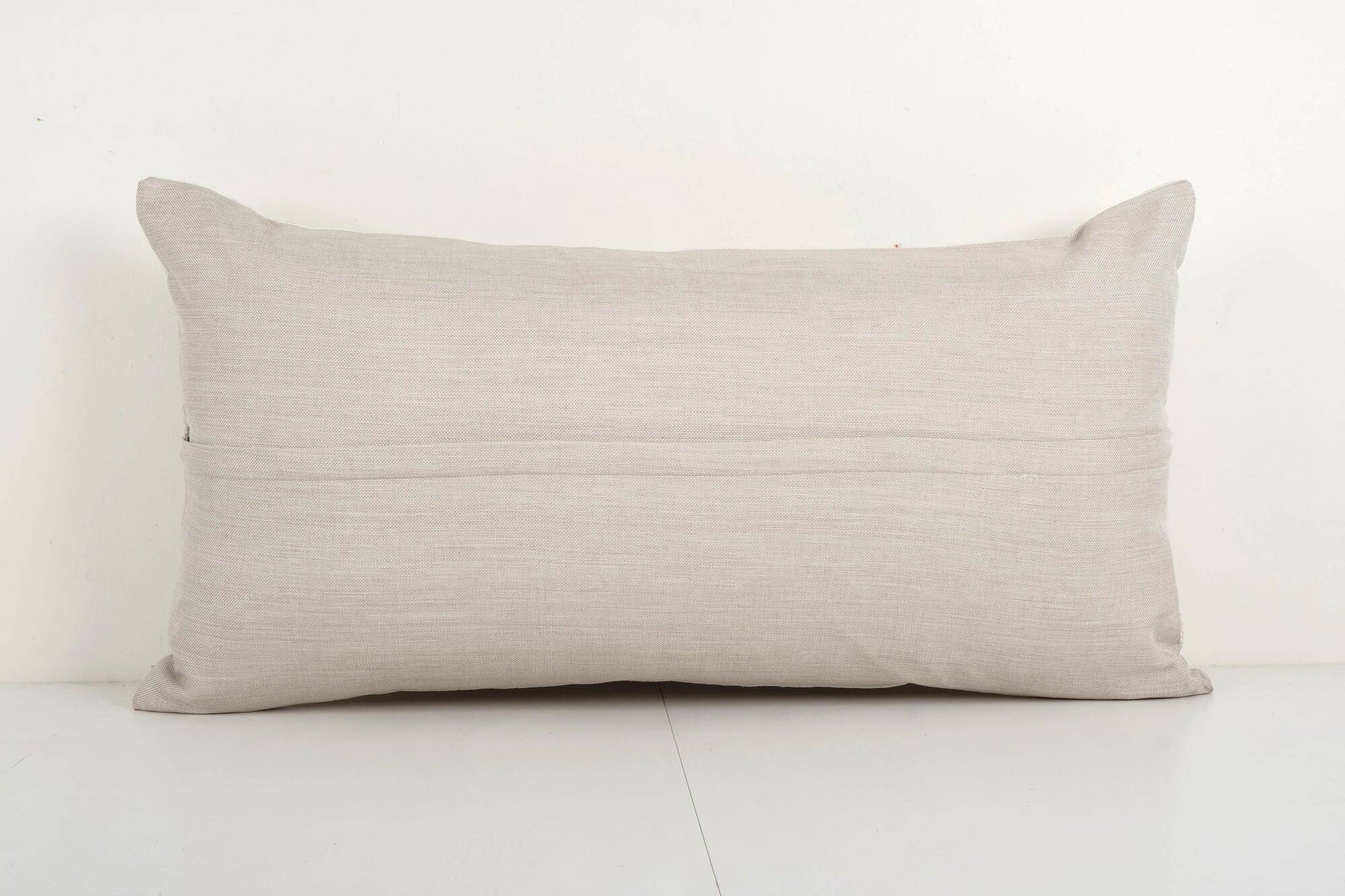 Vintage embroidered cushion cover 46x86 cm
