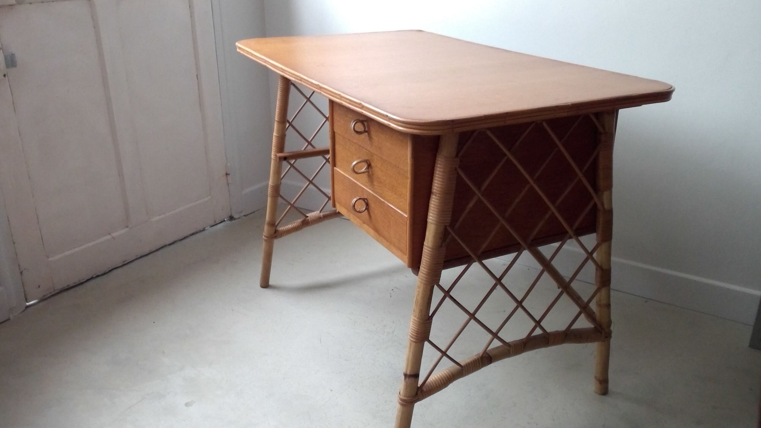 Bureau en rotin Sognot
