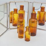 Set of 6 bottles of apothecary