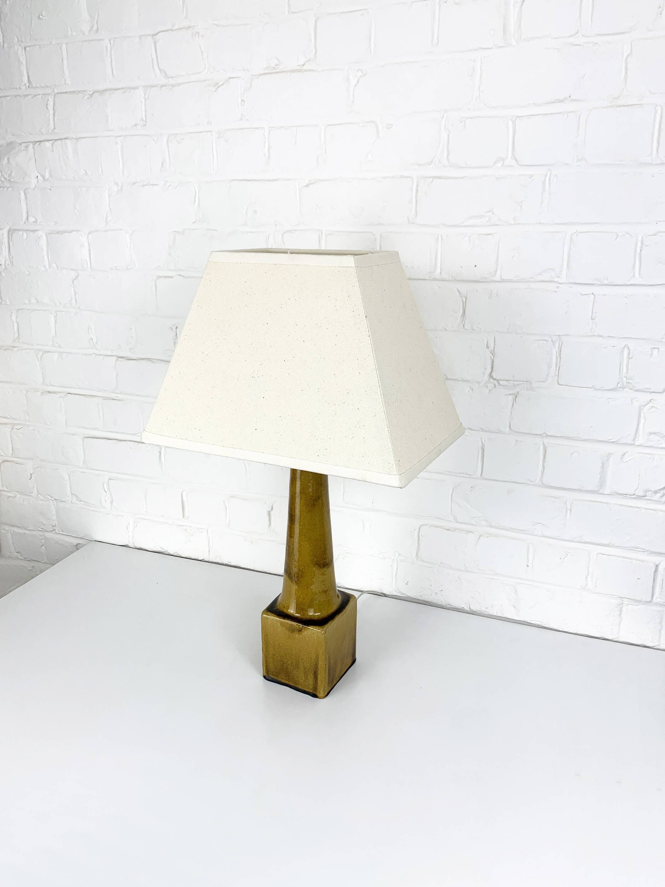 Scandinavian ceramic table lamp, Nils Kähler for HAK, Denmark, 1960s