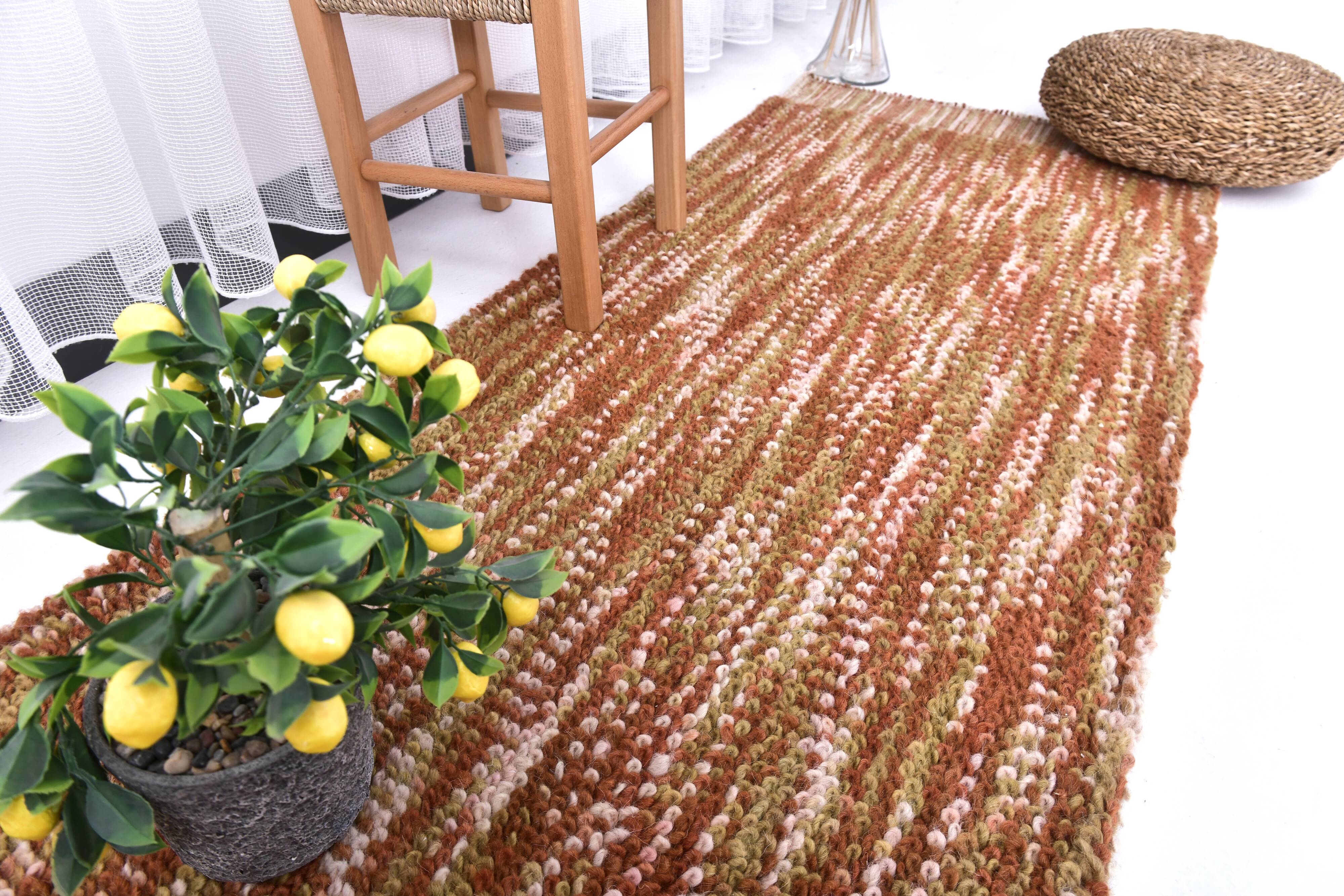 2x10 Terracotta Moroccan Runner Rug, 68x303Cm