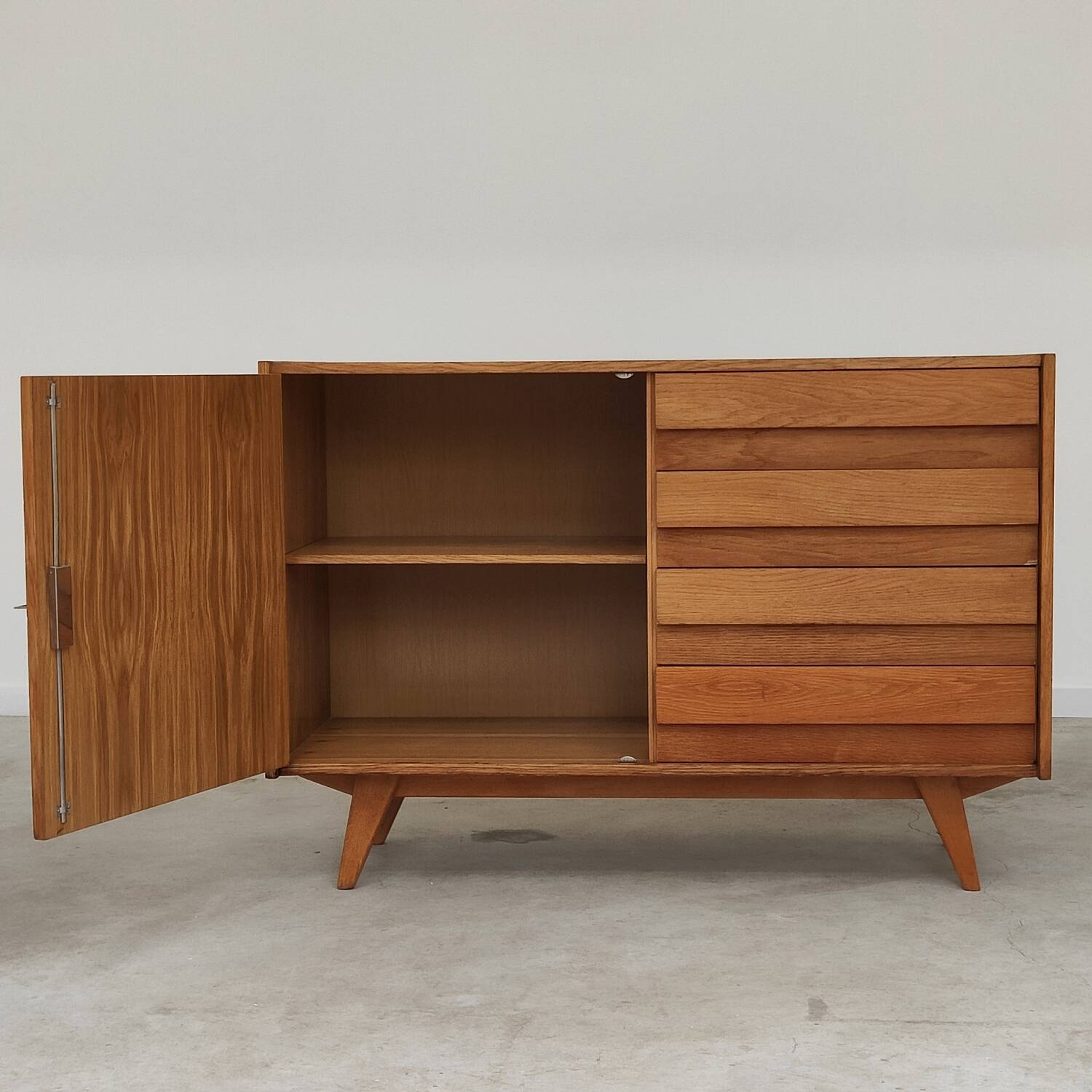 U 458 wooden sideboard by Jiri Jiroutek for Interier Praha 1960