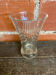 Vintage 1970s Moulded Glass Vase